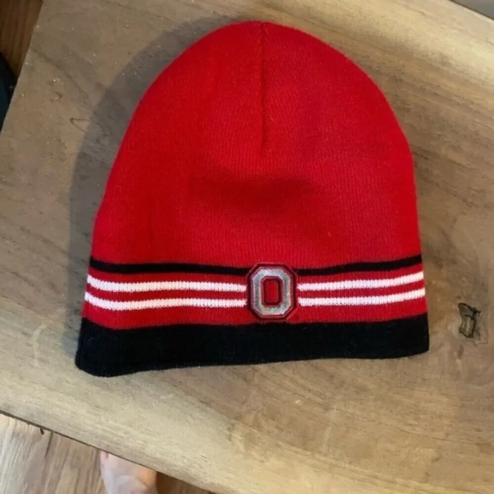 Ohio state hat winter hat toboggan beanie one size